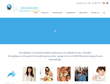 Tablet Screenshot of kirurgirejser.dk